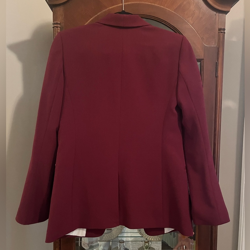 DKNY Burgundy Blazer - Picture 2 of 3